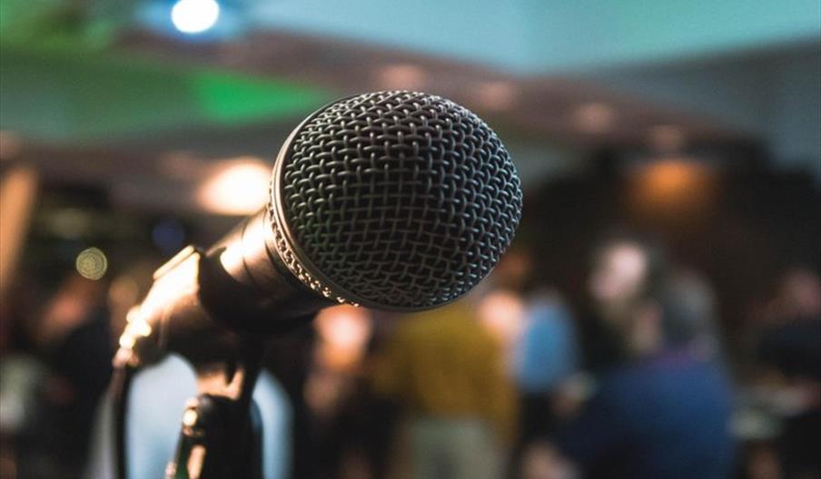 Microphone in a microphone stand